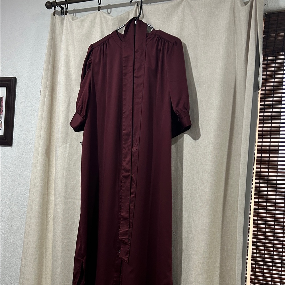GAP Burgundy Midi Dress